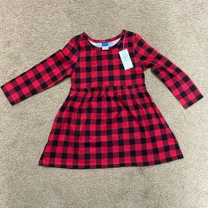 Old Navy girls baby 18-24M Buffalo plaid dress. NWT!